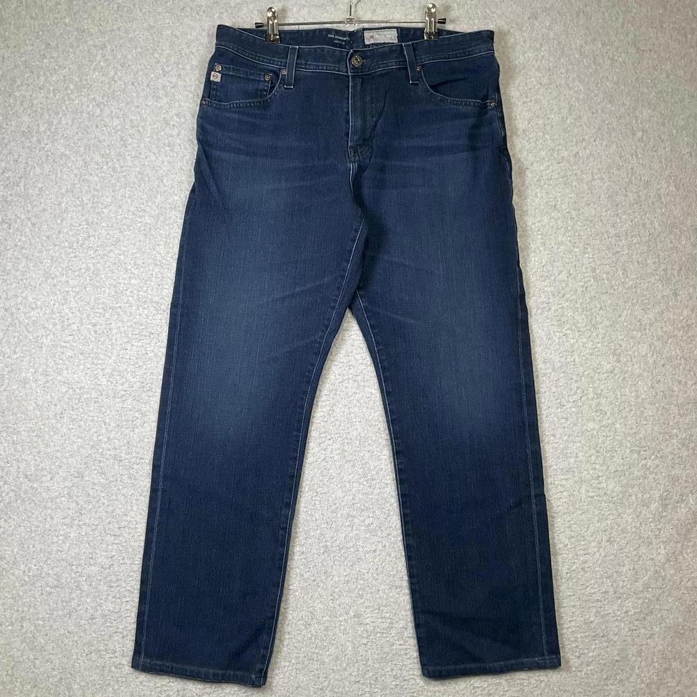 AG Adriano Goldschmied Women's Size 36x34 Medium Wash Blue Ankle Length Jeans